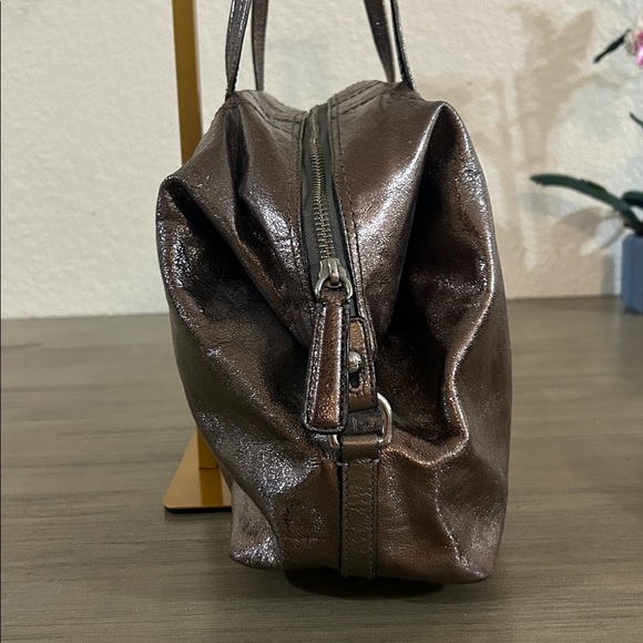 Coach Julia Metallic Bronze Shoulder Bag - Picture 5 of 10